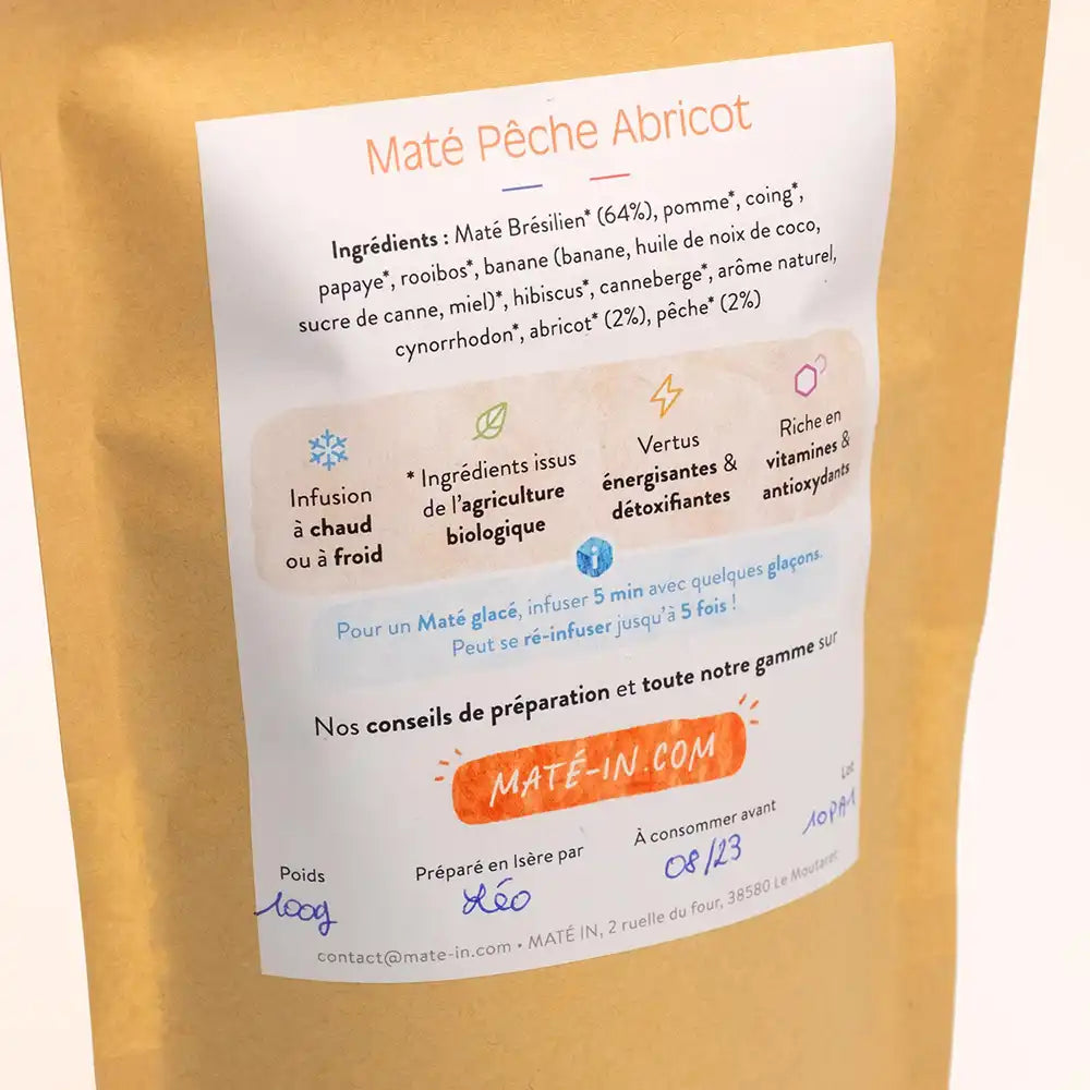 Maté Pêche Abricot ❄️