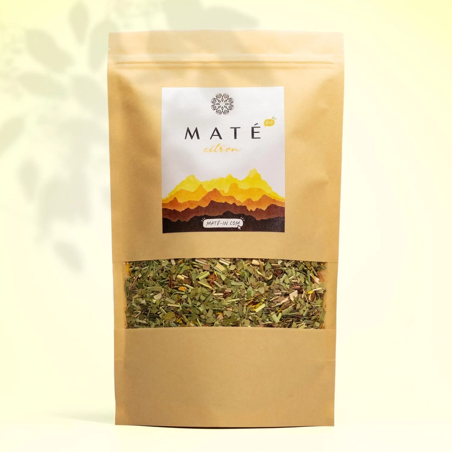 sachet yerba maté bio citron 250g