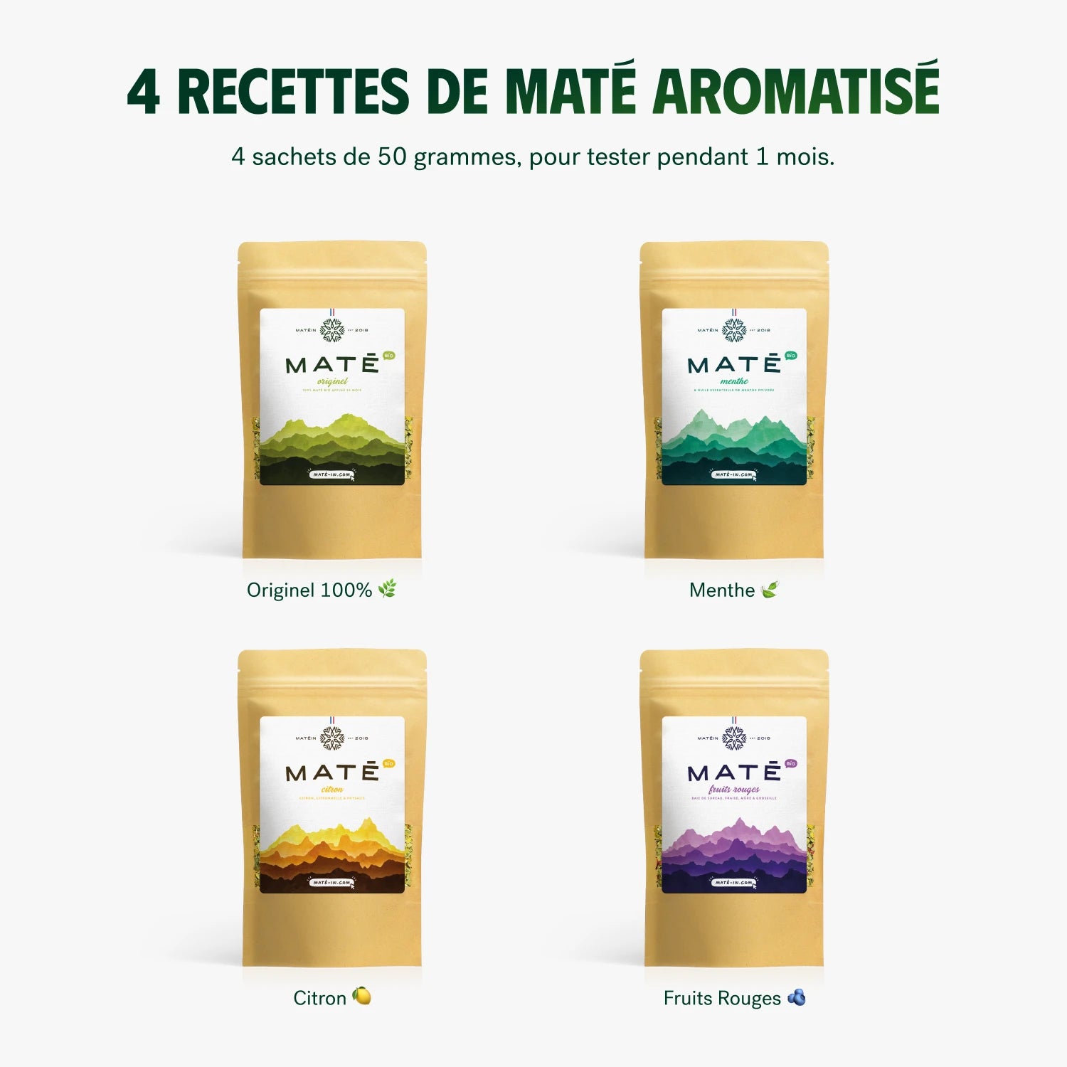 Pack Dégustation Classique 4x50g