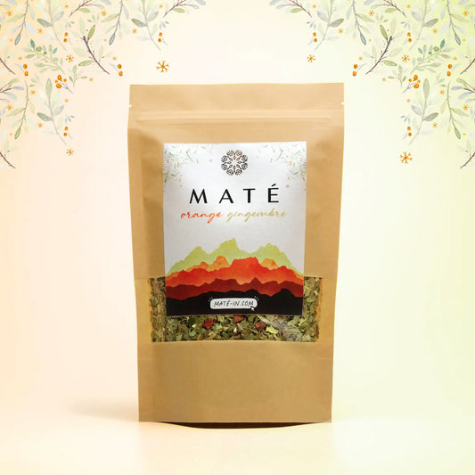 maté bio orange gingembre sachet 100g